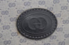 Authentic GUCCI Vintage Micro GG PVC Leather Shoulder Tote Bag Navy Blue 2267I