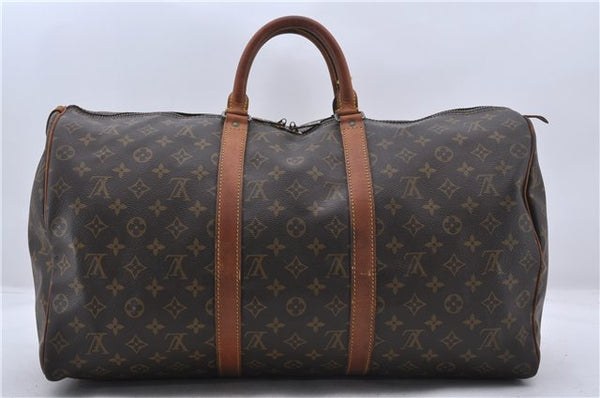 Authentic Louis Vuitton Monogram Keepall 50 Boston Bag M41426 LV 2268D