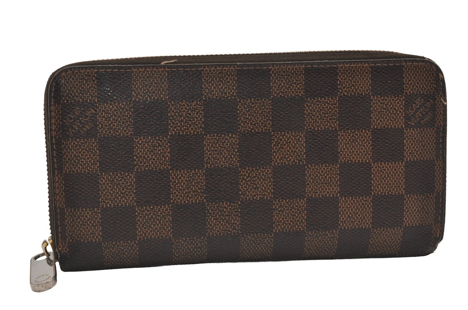 Authentic Louis Vuitton Damier Zippy Long Wallet Purse N60015 LV 2269I