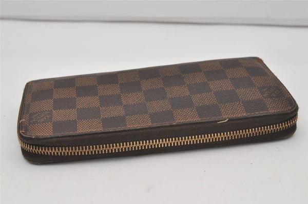 Authentic Louis Vuitton Damier Zippy Long Wallet Purse N60015 LV 2269I