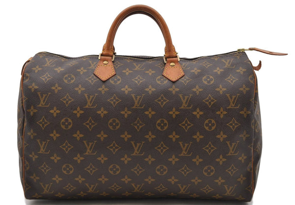 Authentic Louis Vuitton Monogram Speedy 40 Hand Bag M41522 LV 2270D