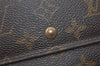 Authentic Louis Vuitton Monogram Porte Tresor International M61215 Wallet 2271I