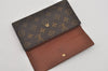 Authentic Louis Vuitton Monogram Porte Tresor International M61215 Wallet 2271I