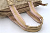 Authentic GUCCI Shoulder Tote Bag GG Canvas Leather 131230 Beige Gold 2272D