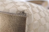 Authentic GUCCI Shoulder Tote Bag GG Canvas Leather 131230 Beige Gold 2272D