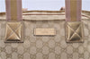 Authentic GUCCI Shoulder Tote Bag GG Canvas Leather 131230 Beige Gold 2272D