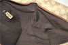Authentic GUCCI Shoulder Tote Bag GG Canvas Leather 131230 Beige Gold 2272D