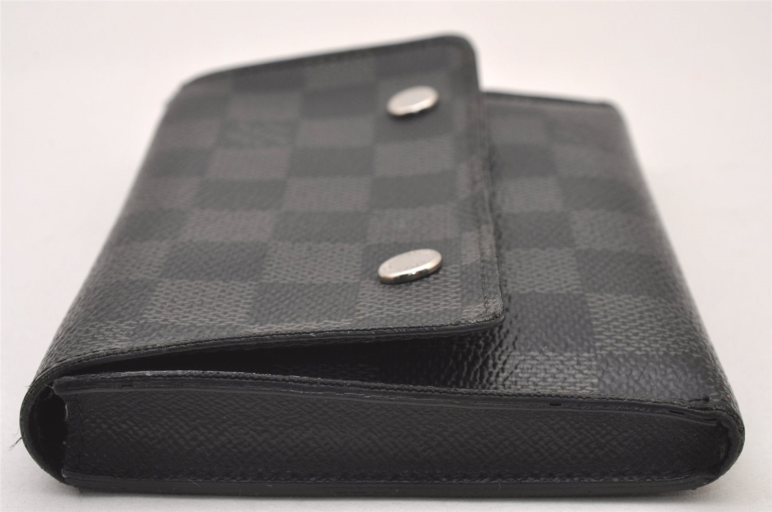 Auth Louis Vuitton Damier Graphite Portefeuille Compact Modular Wallet LV 2272I