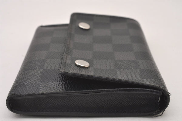 Auth Louis Vuitton Damier Graphite Portefeuille Compact Modular Wallet LV 2272I