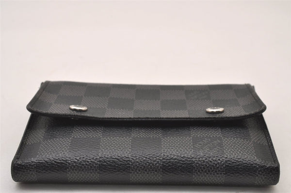 Auth Louis Vuitton Damier Graphite Portefeuille Compact Modular Wallet LV 2272I