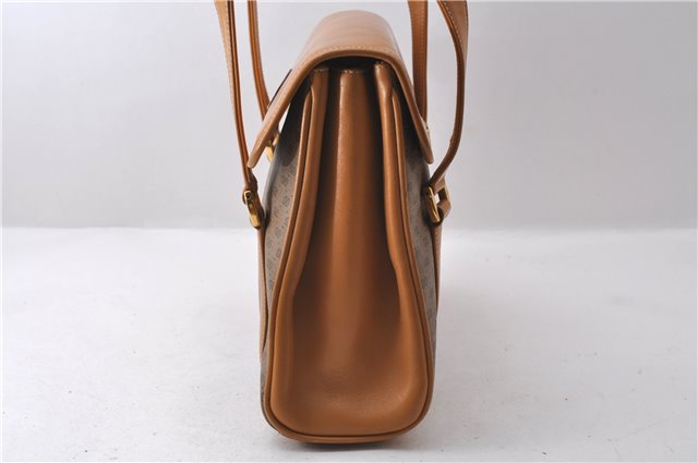 Authentic GUCCI Micro GG PVC Leather Shoulder Hand Bag Purse Brown 2273D