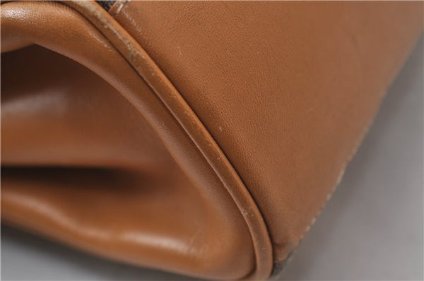 Authentic GUCCI Micro GG PVC Leather Shoulder Hand Bag Purse Brown 2273D
