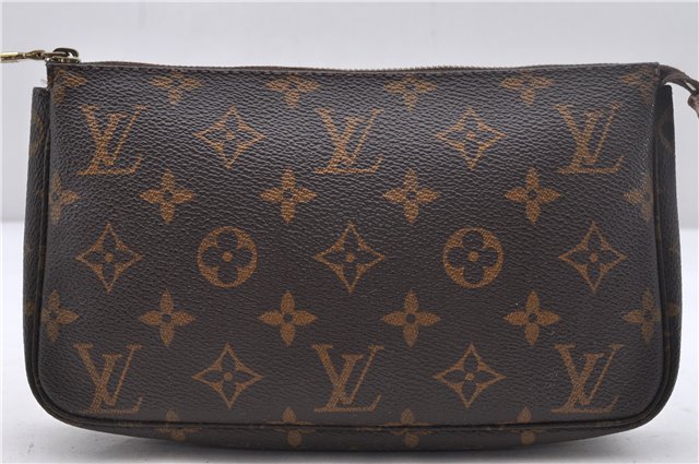 Authentic Louis Vuitton Monogram Pochette Accessoires Pouch M51980 LV 2274D