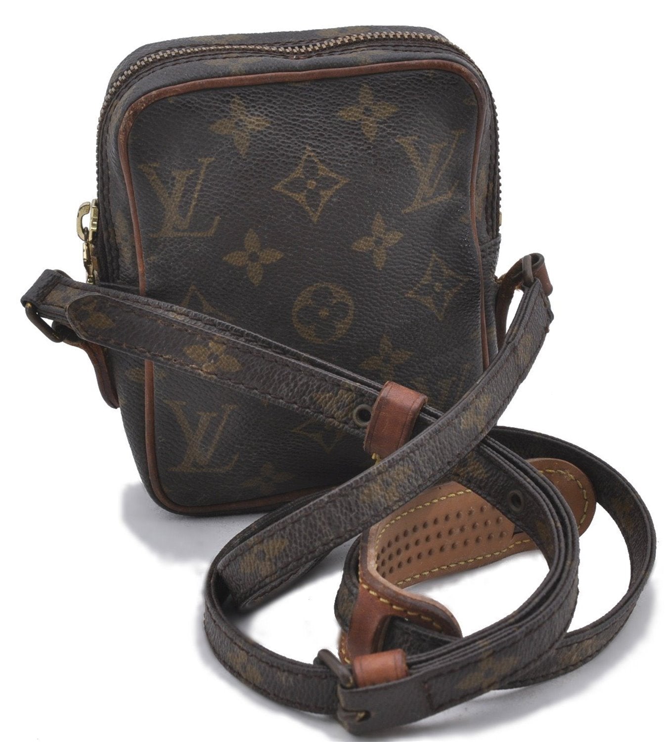 Auth Louis Vuitton Monogram Mini Poche Danube Shoulder Cross Bag M45268 LV 2275D