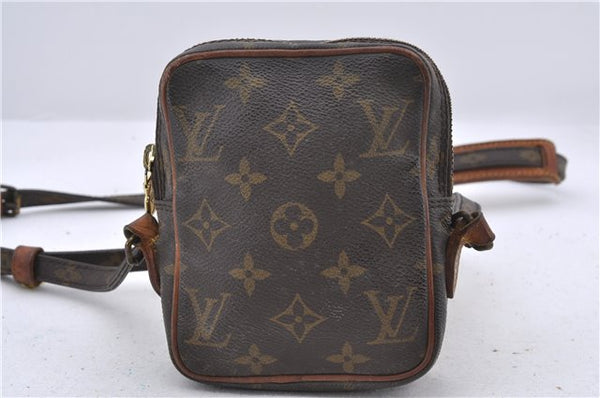 Auth Louis Vuitton Monogram Mini Poche Danube Shoulder Cross Bag M45268 LV 2275D