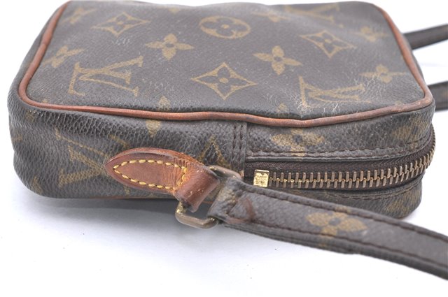 Auth Louis Vuitton Monogram Mini Poche Danube Shoulder Cross Bag M45268 LV 2275D