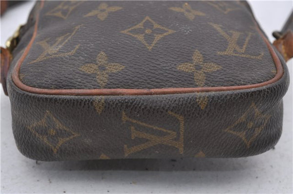 Auth Louis Vuitton Monogram Mini Poche Danube Shoulder Cross Bag M45268 LV 2275D