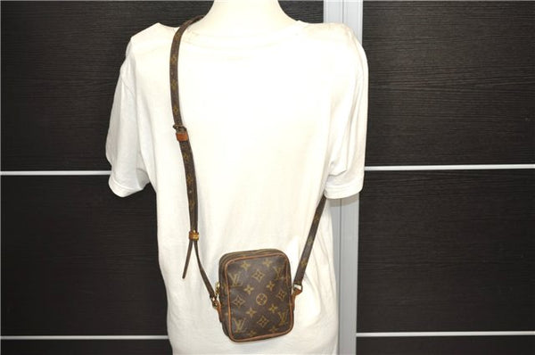 Auth Louis Vuitton Monogram Mini Poche Danube Shoulder Cross Bag M45268 LV 2275D