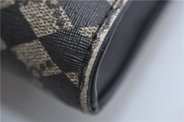 Authentic GUCCI GG Caleido Clutch Hand Bag PVC Leather 406725 Black 2275F