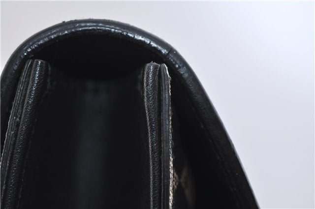 Authentic GUCCI GG Caleido Clutch Hand Bag PVC Leather 406725 Black 2275F