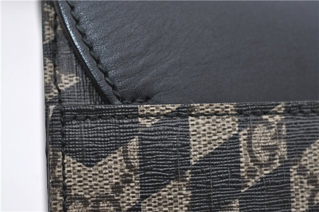 Authentic GUCCI GG Caleido Clutch Hand Bag PVC Leather 406725 Black 2275F