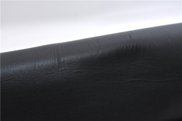 Authentic GUCCI GG Caleido Clutch Hand Bag PVC Leather 406725 Black 2275F