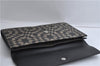 Authentic GUCCI GG Caleido Clutch Hand Bag PVC Leather 406725 Black 2275F