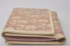 Authentic Christian Dior Trotter Bifold Wallet Purse Canvas Leather Pink 2276I