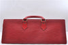 Authentic Louis Vuitton Epi Sac Triangle Hand Bag Red M52097 LV 2279D