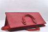 Authentic Louis Vuitton Epi Sac Triangle Hand Bag Red M52097 LV 2279D