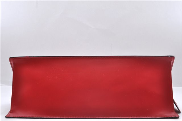 Authentic Louis Vuitton Epi Sac Triangle Hand Bag Red M52097 LV 2279D