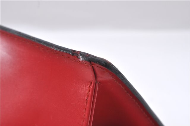 Authentic Louis Vuitton Epi Sac Triangle Hand Bag Red M52097 LV 2279D