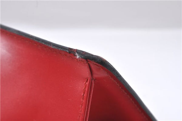 Authentic Louis Vuitton Epi Sac Triangle Hand Bag Red M52097 LV 2279D