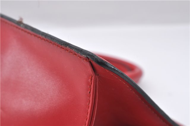 Authentic Louis Vuitton Epi Sac Triangle Hand Bag Red M52097 LV 2279D