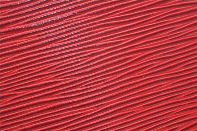 Authentic Louis Vuitton Epi Sac Triangle Hand Bag Red M52097 LV 2279D