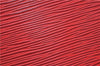 Authentic Louis Vuitton Epi Sac Triangle Hand Bag Red M52097 LV 2279D