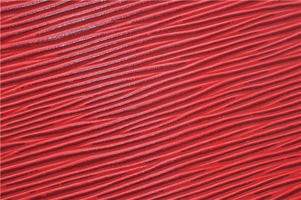 Authentic Louis Vuitton Epi Sac Triangle Hand Bag Red M52097 LV 2279D