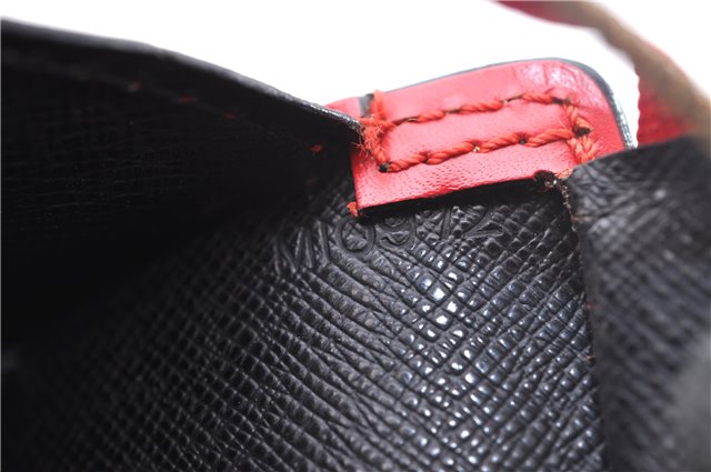 Authentic Louis Vuitton Epi Sac Triangle Hand Bag Red M52097 LV 2279D