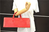 Authentic Louis Vuitton Epi Sac Triangle Hand Bag Red M52097 LV 2279D