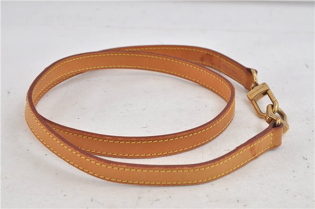 Authentic Louis Vuitton Leather Shoulder Strap Beige 39.4