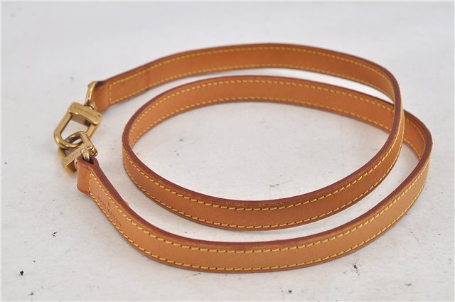 Authentic Louis Vuitton Leather Shoulder Strap Beige 39.4