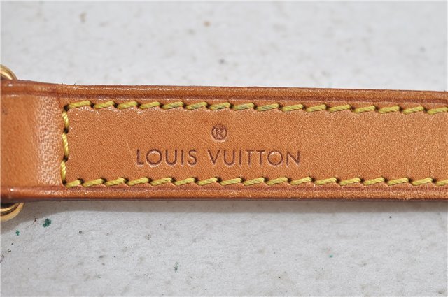 Authentic Louis Vuitton Leather Shoulder Strap Beige 39.4