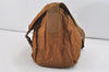 Authentic PRADA Vintage Nylon Tessuto Leather Shoulder Bag Brown 2280I