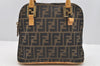 Authentic FENDI Zucca 2Way Shoulder Hand Bag Canvas Leather Brown Junk 2282I