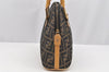 Authentic FENDI Zucca 2Way Shoulder Hand Bag Canvas Leather Brown Junk 2282I