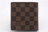 Auth Louis Vuitton Damier Porte Billet Carte Credit Monnaie N61665 Wallet 2283D