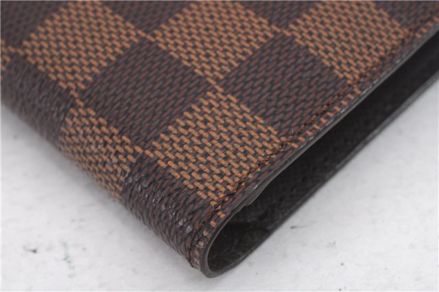 Auth Louis Vuitton Damier Porte Billet Carte Credit Monnaie N61665 Wallet 2283D