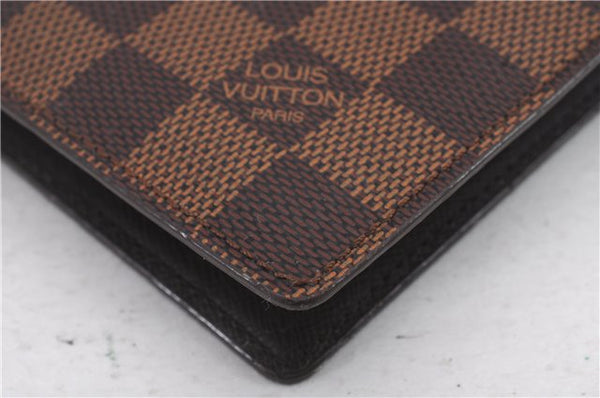 Auth Louis Vuitton Damier Porte Billet Carte Credit Monnaie N61665 Wallet 2283D