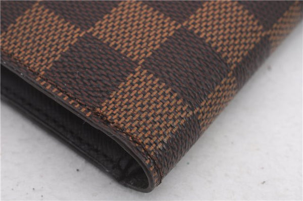 Auth Louis Vuitton Damier Porte Billet Carte Credit Monnaie N61665 Wallet 2283D