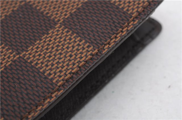 Auth Louis Vuitton Damier Porte Billet Carte Credit Monnaie N61665 Wallet 2283D